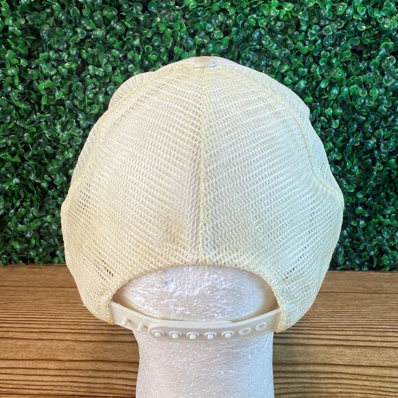 Vintage 80s WRP Productions Trucker Felt Print Adult Hat Cap - Picture 6 of 9